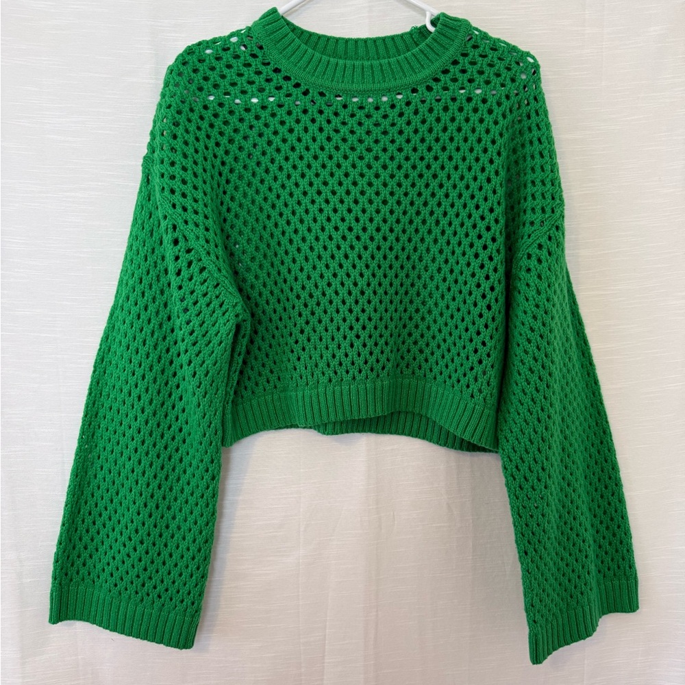 H&M green Knit Women's Sweater - Picture 2 of 5